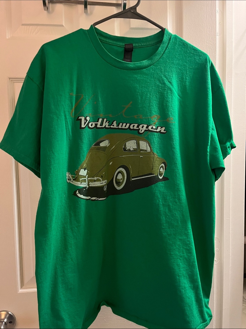 Gildan Green Volkswagen Beetle Graphic Tee
